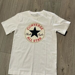 Converse Boys Chuck Patch T-Shirt Size LARGE White